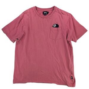 Stussy | Washed Pink 8-ball T-shirt | Size Medium